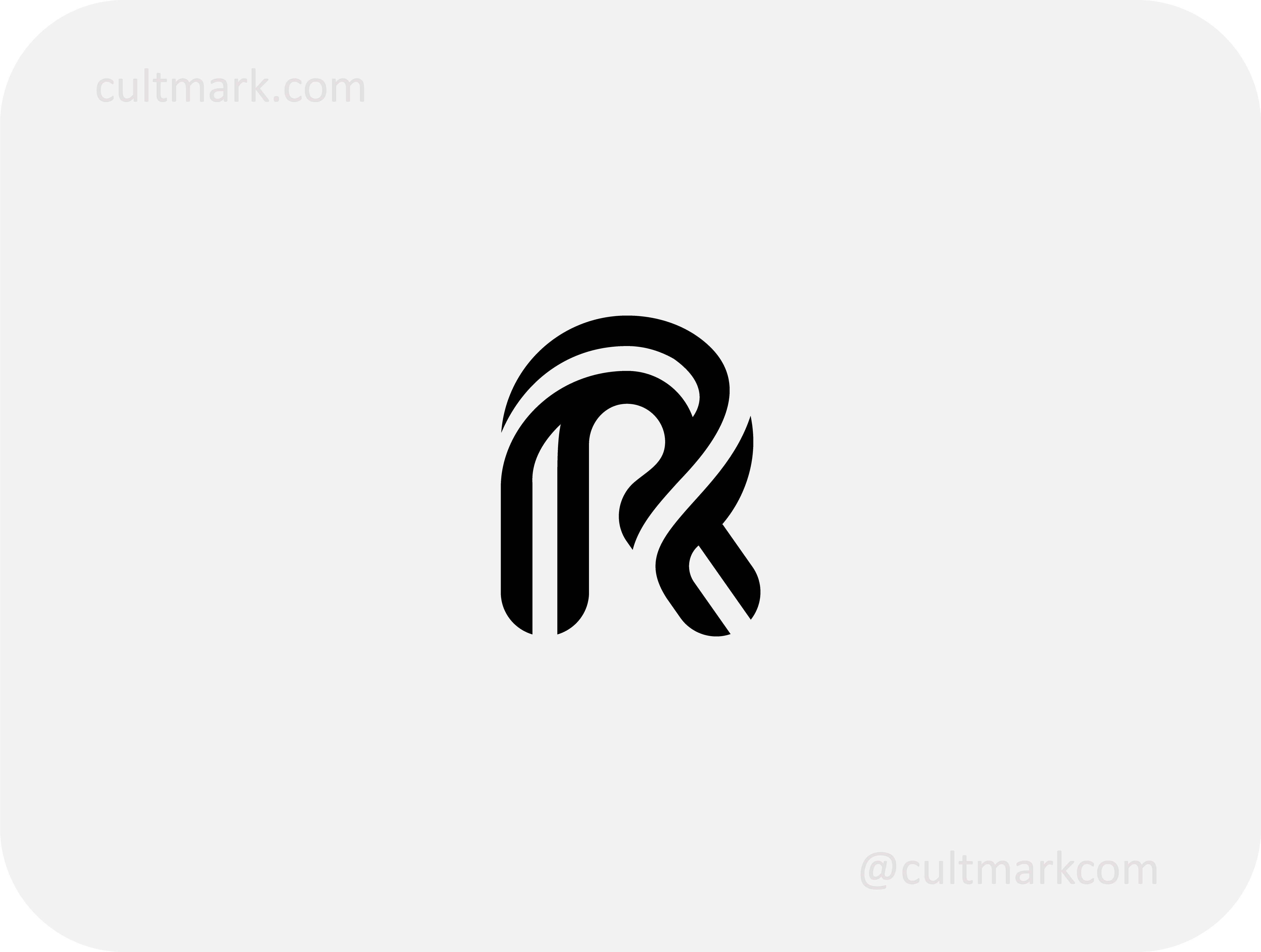 R Letter Monogram