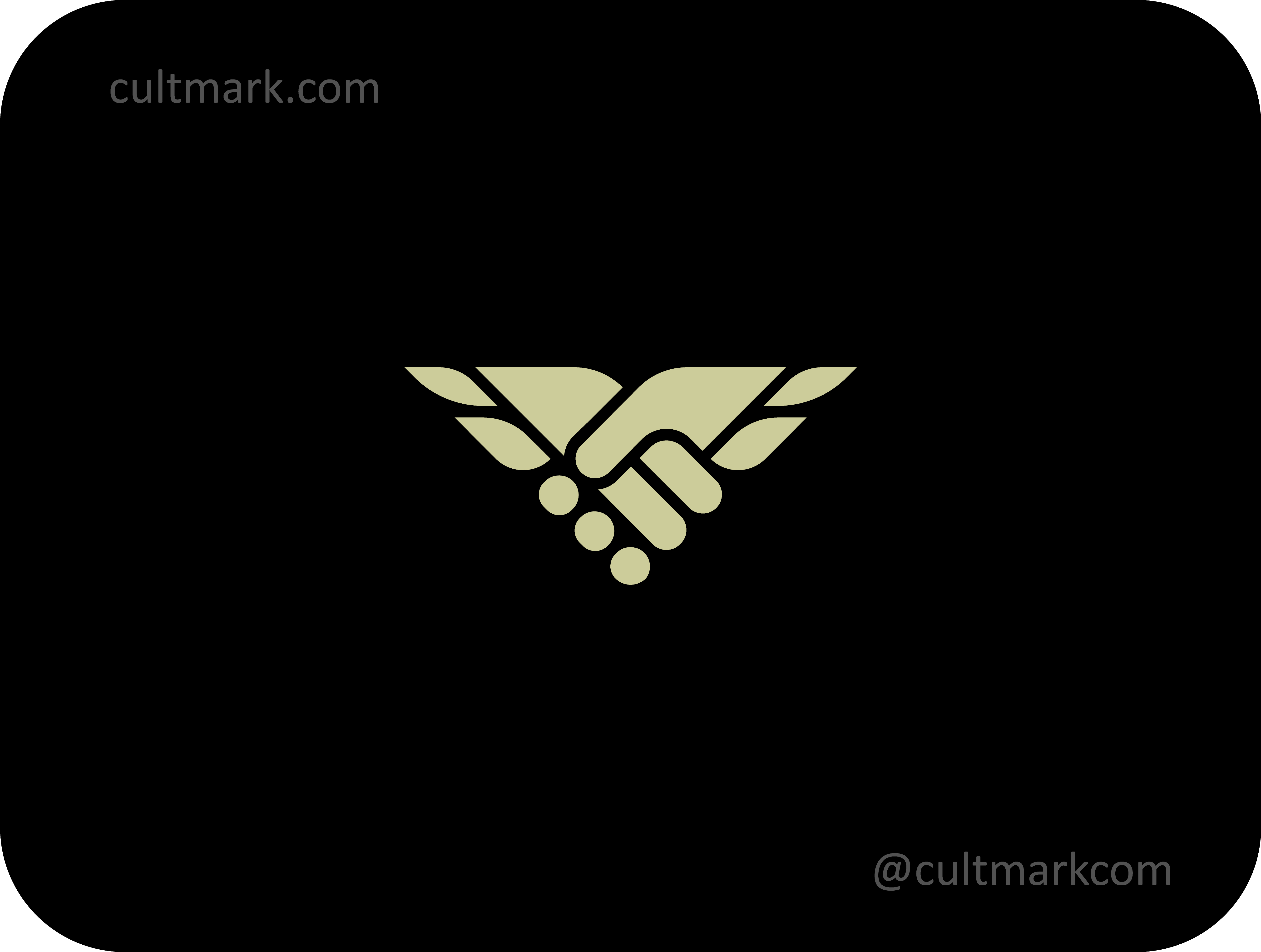 Trusted Handshake Wings Logo