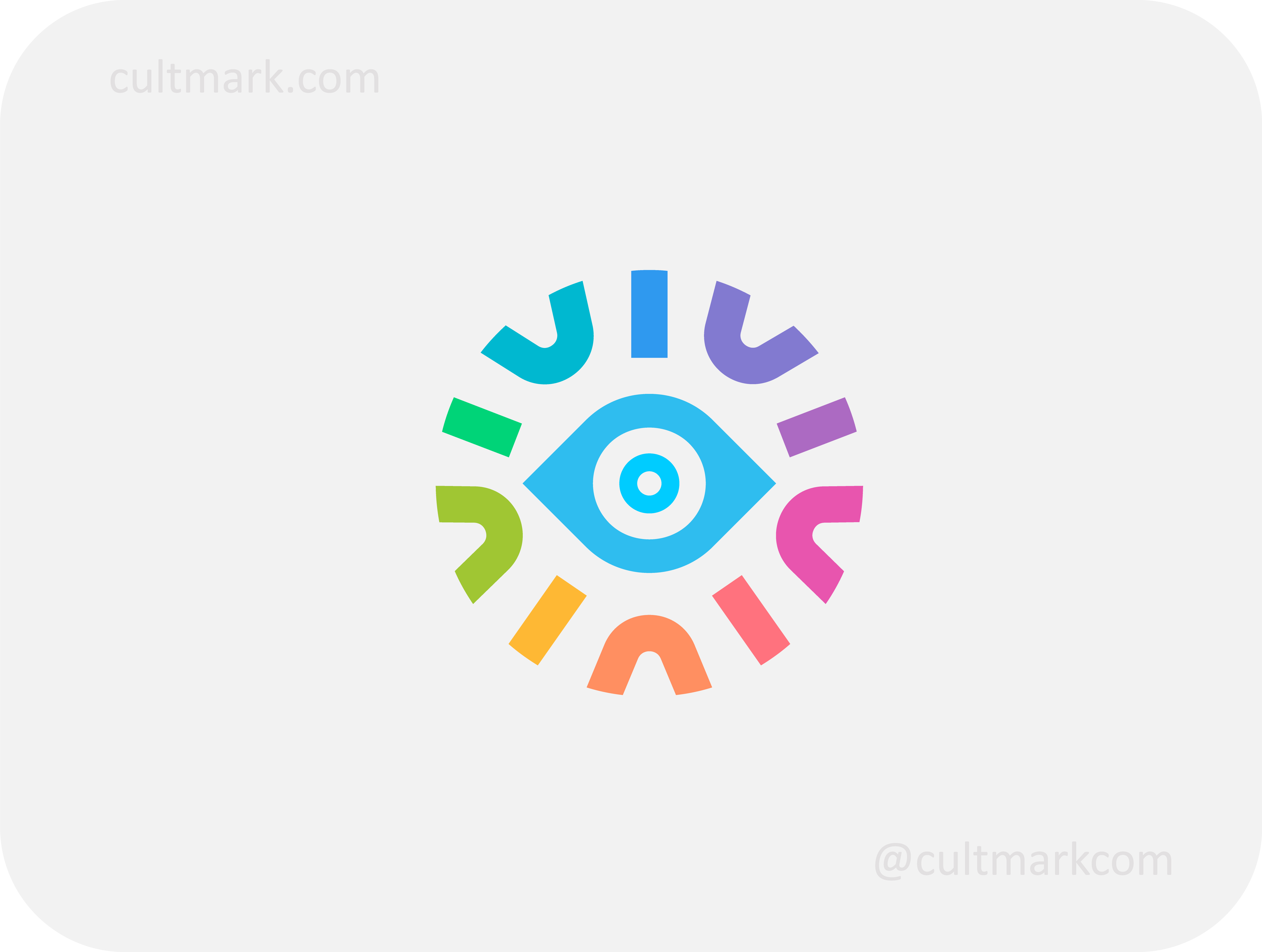 Minimalist Vision Sun Eye Logo